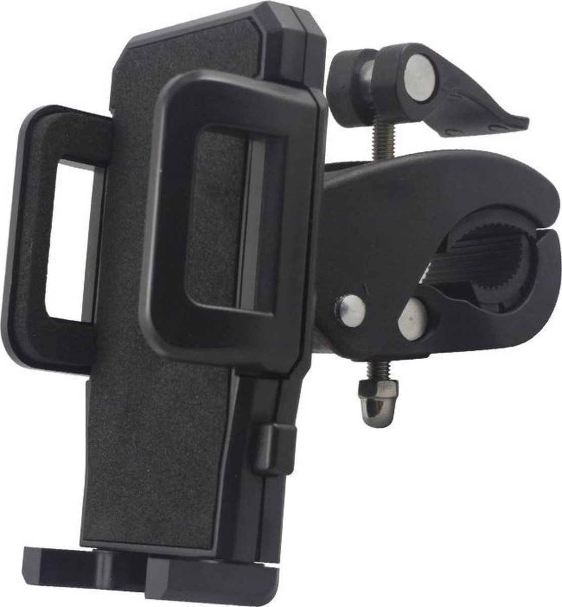 Dolphix Telefoonhouder voor fiets - 45 tot 110 mm - gemakkelijk navigeren - zwart
