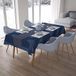 Bonamaison Tafelkleed, Anti-Mold, Sneldrogend, Waterdicht, 100% Polyester Tafellaken, Blauw, 140 x 200 Cm