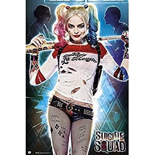Erik Erik® - Poster Suicide Squad Harley Quinn Daddys LIL Monster - glanzend papier - 91 x 61 cm