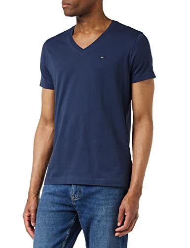 Tommy Jeans Heren Original T-shirt met korte mouwen - Black Iris - L