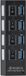 DrPhone SS2 4 Poorten 3.0 USB HUB - Zwart