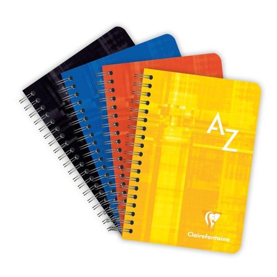 Clairefontaine 8509C, A6, 90 pagina's, Cahier, Assorted colours, Spiraalgebonden, Softcover, Ruitjes (5 x 5 mm)