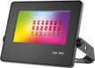 BES LED Brinton Zentor LED Breedstraler RGB met Afstandsbediening - 20 Watt - Dimbaar - Zwart