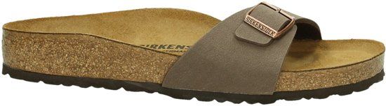 Birkenstock Madrid Smal Dames Slippers - Mocha - Maat 37