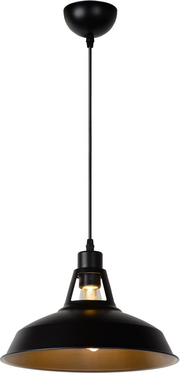 Lucide BRASSY-BIS - Hanglamp - Ø 31 cm - Zwart - 5411212430236
