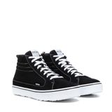 TCX Street 3 S26 waterdichte motorschoenen - Leer, Zwart/wit, Mannen, 44