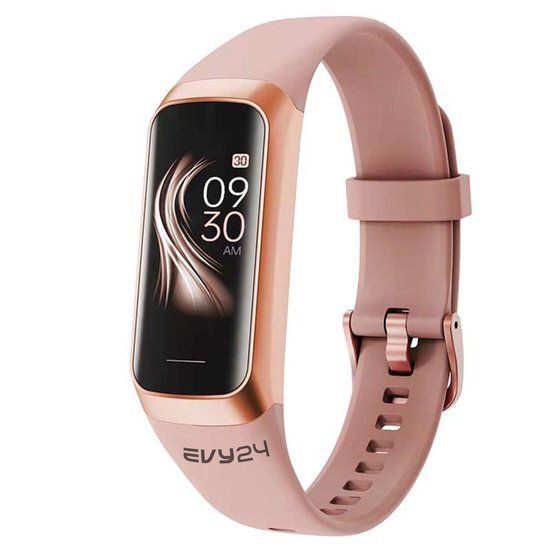 EVY24 Activity Tracker - Roségold Smartwatch with AMOLED Display, Bluetooth 5.0, and Comprehensive Health Tracking