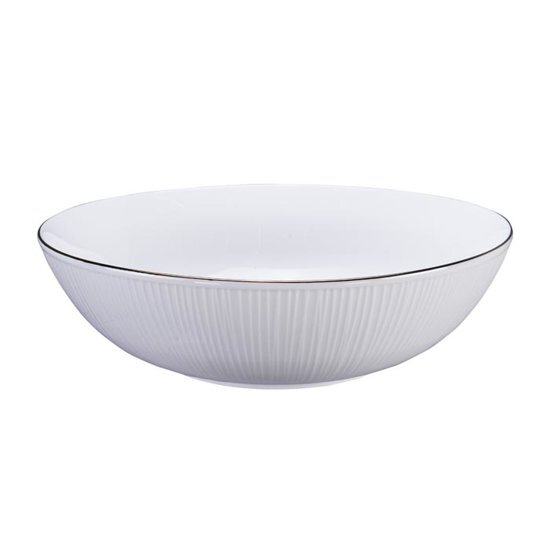 Tokyo Design Studio - Nippon White Gold Rim Bowl 23x6.5cm 1300ml Lines