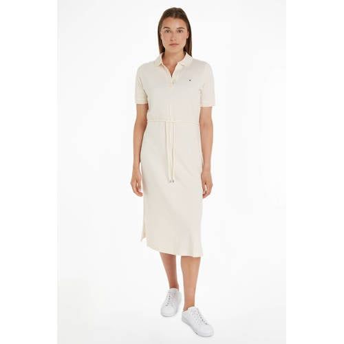 Tommy Hilfiger T-shirt Dress with Belt - Cream