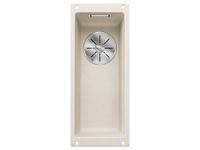 Blanco Silgranit spoelbak, 190x460 mm, zacht wit