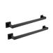 2 LANC 2 Stuks Bad Handdoek Bars LANC Mat Zwart 24-Inch Badkamer Dubbele Handdoek Rekken Keuken Handdoek Houders Rvs Muur Mount Handdoek Hanger Staven, A8804-6MB