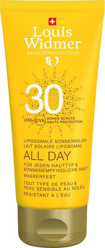 Louis Widmer All Day Ongeparfumeerd Zonnemelk SPF30 - 100ml