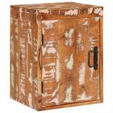 vidaXL Nachtkastje Bruin Massief Gerecycled Hout 35 x 33 x 48 cm