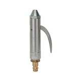 Riegler afblaaskraan, aluminium, met standaard mondstuk, rechte uitvoering, temperatuurbereik -20 °C tot 100 °C, PN max. 12 bar, tule LW 6