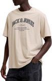 JACK & JONES JJEDENVER LOGO TEE SS O-NECK SN Heren T-shirt Moonbeam XXL