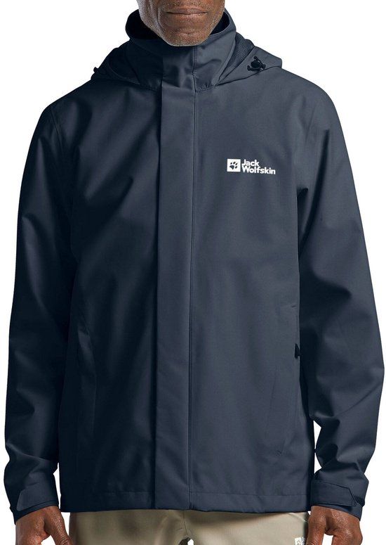 Jack Wolfskin Trailtime 2L Jas Heren - Maat M - Donkerblauw - Lente/Zomer 2025