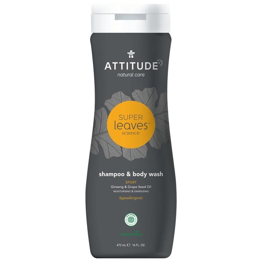 Attitude Super Leaves Men 2-in-1 Shampoo & Body Wash - Sports - 473ml