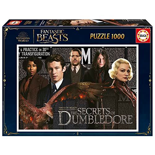 Educa - 1000 Fantastic Beasts | Puzzel met 1000 stukjes, incl. Staart Fix Puzzel voor het plaatsen van een keer, vanaf 14 jaar (19493)