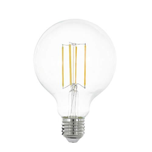 EGLO LED E27, Globe Classic, retroverlichting, 8 watt (komt overeen met 75 watt), 1055 lumen, warmwit, 2700 K, Edison G95, Ø 9,5 cm