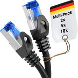 KabelDirekt Ethernet Kabel 10Gbit/s - 5x3m, zilver