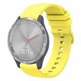 By Qubix - Soft siliconen bandje - 18mm - Geel - Geschikt voor Garmin Venu 4 (41mm)