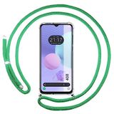 Tumundosmartphone Transparante beschermhoes voor TCL 408 met trekkoord, watergroen