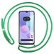 Tumundosmartphone Transparante beschermhoes voor TCL 408 met trekkoord, watergroen