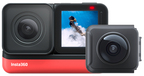 Insta360 ONE R Twin Edition Action Camera - 5.7K Video, 360° Lens, Waterproof, WiFi, Bluetooth - Black/Red