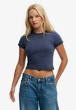 Superdry - Athletic Essentials Gelaagd T-shirt - Dames - T-shirts - Katoen/Elastaan - Mariner Navy - Maat 10