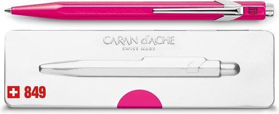 Caran d'Ache 849 Popline Balpen Fluo Roze