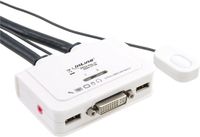 InLine® 2-Poorts Kabel KVM-switch, DVI-D, USB, met audio
