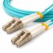 1aTTack.de 1x 2m OM3 LWL DX DUPLEX patchkabel LC/UPC - LC/UPC MM MULTIMODE - 50/125 µm LSZH aqua