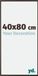 Your Decoration Cadre photo 40x80 cm Plastique Anthracite Evry