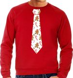 Bellatio Decorations Kersttrui/kerst sweater gingerbread zuurstok - heren XXL