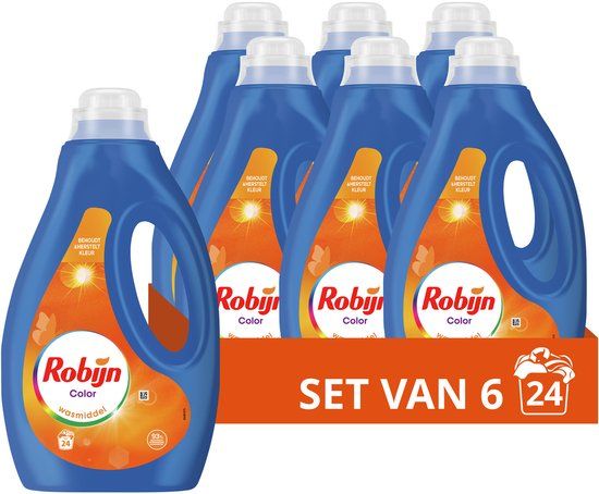 Robijn Vloeibaar Wasmiddel Color - 144 Wasbeurten - Voordeelverpakking