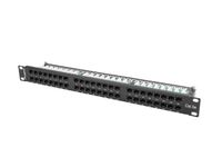 Lanberg PPU5-1048-B Patch Panel 1U 48 Ports RJ-45 Cat5e Black