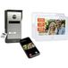 m-e modern-electronics ALL-V10S-2M7W-IPS Unité intérieure vidéo pour interphone vidéo 2 fils, WiFi Acier inoxydable (brossé), Blanc