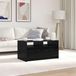 Prolenta Maison Exclusive - Salontafel, zwart, eikenlook, 90 x 50 x 45 cm, houtvezel