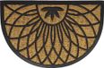 Luance Cozy Step Paillasson - antidérapant - demi-lune - rosace - 60 x 40 cm