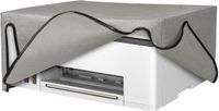 kwmobile hoes geschikt voor HP Smart Tank 7005 / Smart Tank 5000 - Beschermhoes voor printer - Stofhoes in lichtgrijs