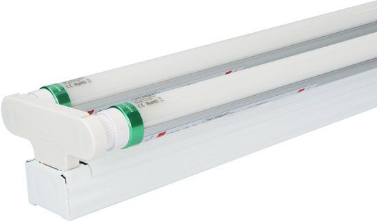 HOFTRONIC LED TL armatuur 150cm Dubbel - T8 fitting - 6000K Daglicht wit licht - 60W 9600lm