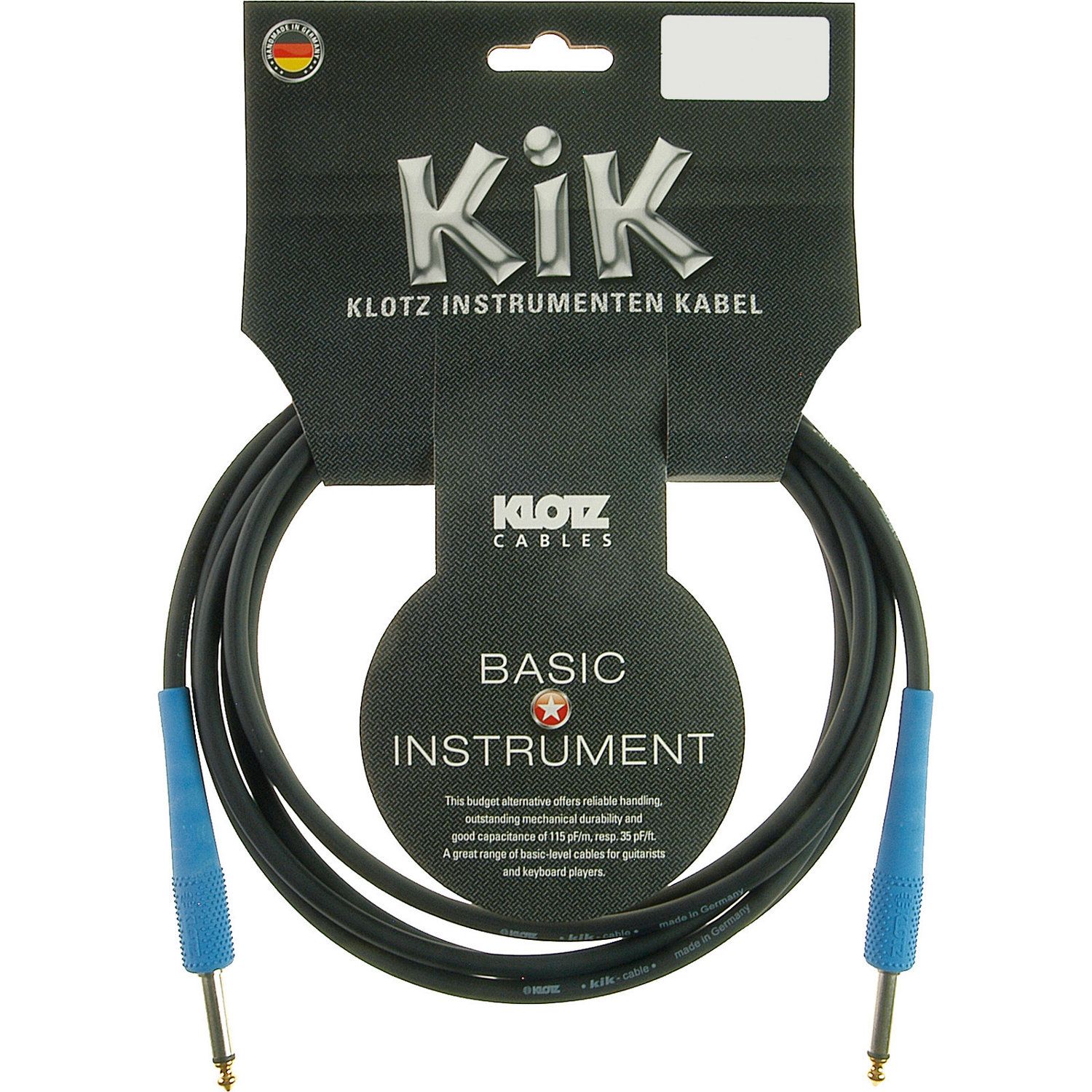 KLOTZ KIKC6.0PP2 instrumentenkabel