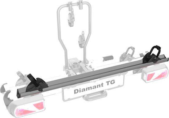 Pro User 3de fietsadapter met bandframehouder Diamant TG - Fietsdrager accessoire - Aluminium