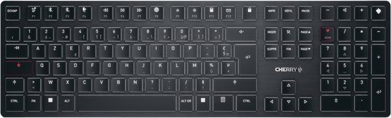 Cherry KW X ULP Toetsenbord Universeel USB + RF Wireless + Bluetooth AZERTY Frans Zwart