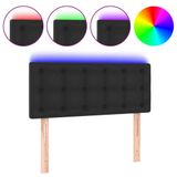 VidaXL Hoofdbord LED 160x5x78/88 cm Kunstleer Zwart