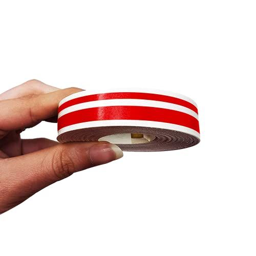 4R Quattroerre.it 10509 Trimstrepen, dubbele plakstrips voor auto's, rood, 11 mm x 10 meter