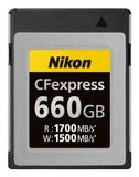 Nikon 660GB CFexpress Type B 1700MB/s geheugenkaart