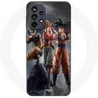 Maniacase Samsung Galaxy A53 5G Sangoku Naruto Luffy One Piece Dragon Ball Z 3D Anime Manga Hoesje