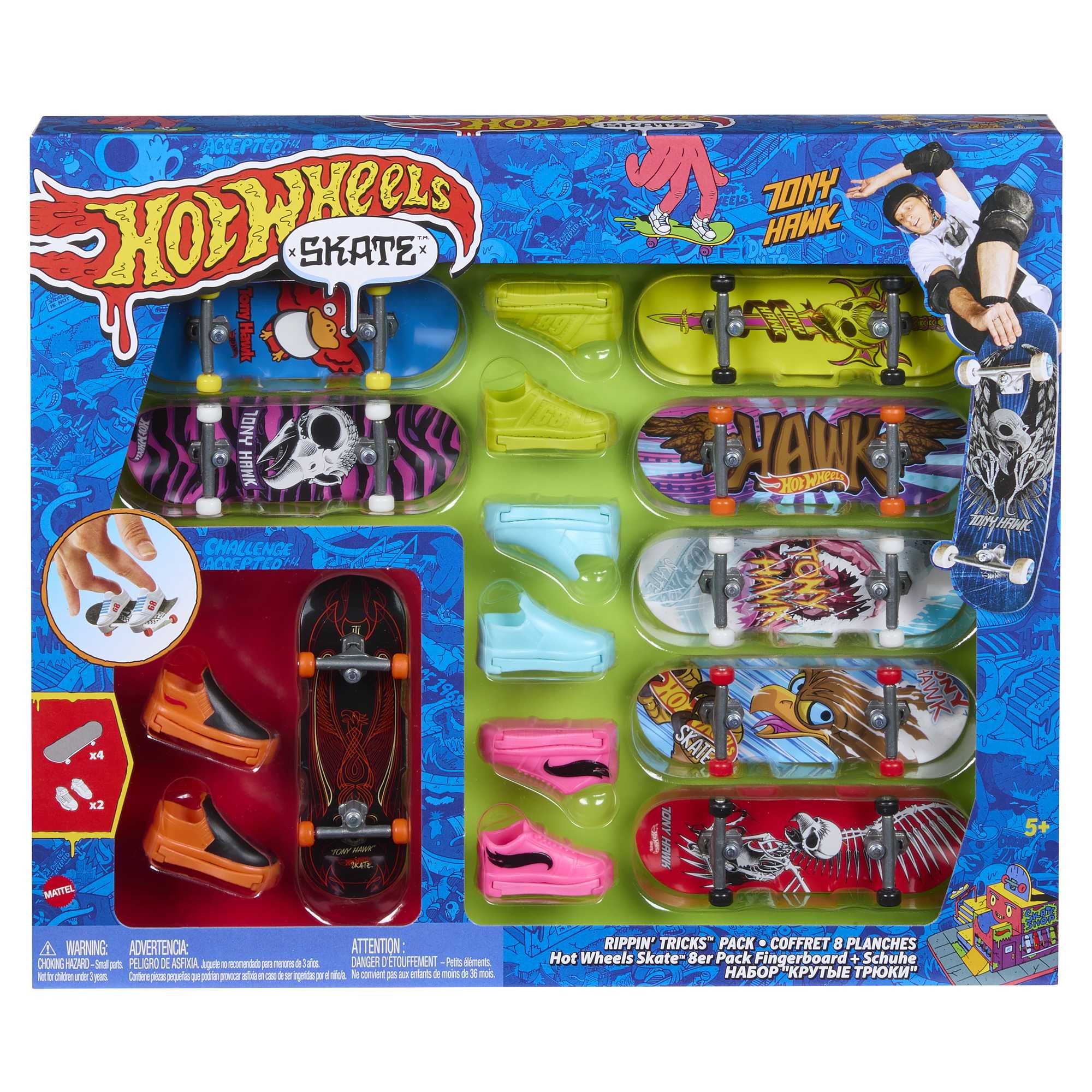 Hot Wheels Skate Knallende Capriolen Set - Vinger Skateboard