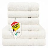 Hammetex Handdoekenset 6-delig, 2 Badhanddoek 70x140 + 4 Handdoek 50x100 cm